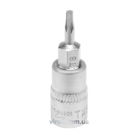 Головка торцева до квадрату 1/4" YATO з насадкою "TORX" Т8, L= 37 мм [150/600]