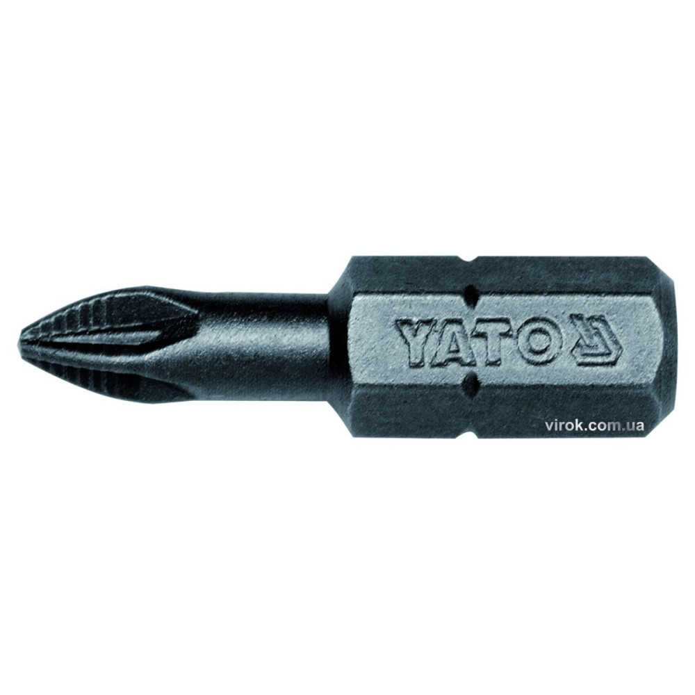 Насадка викруткова YATO : "Pozidriv" PZ1 x 25 мм. HEX 1/4". 50 (Уп/Шт.) [20/40]