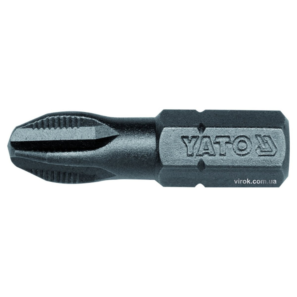 Насадка викруткова YATO : "Philips" PH3 x 25 мм. HEX 1/4". 50 (Уп/Шт.) [20/40]