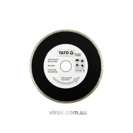 Диск алмазний суцільний YATO : Ø= 180x8,0x25,4 мм. H= 2,2 мм до (79260) [15/60]