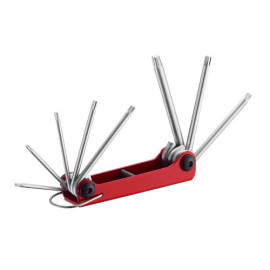 Набор ключей Torx с отверстием (складной) 8 пр. (Т9Н - Т40Н) (FORCE 5083TF)
