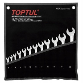 Набор ключей комбинированных TOPTUL 12 шт. 6-22 Hi-Performance GPAX1202
