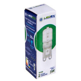 Светодиодная лампа LEDEX G9 DIMMABLE PPC3W, 230-280lm, 4000К, AC 220V чип: SMD2835/14 (100498)