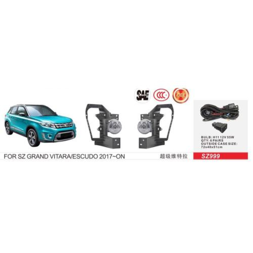 Фары доп.модель Suzuki Vitara 2017-/SZ-999/H11-12V55W/эл.проводка