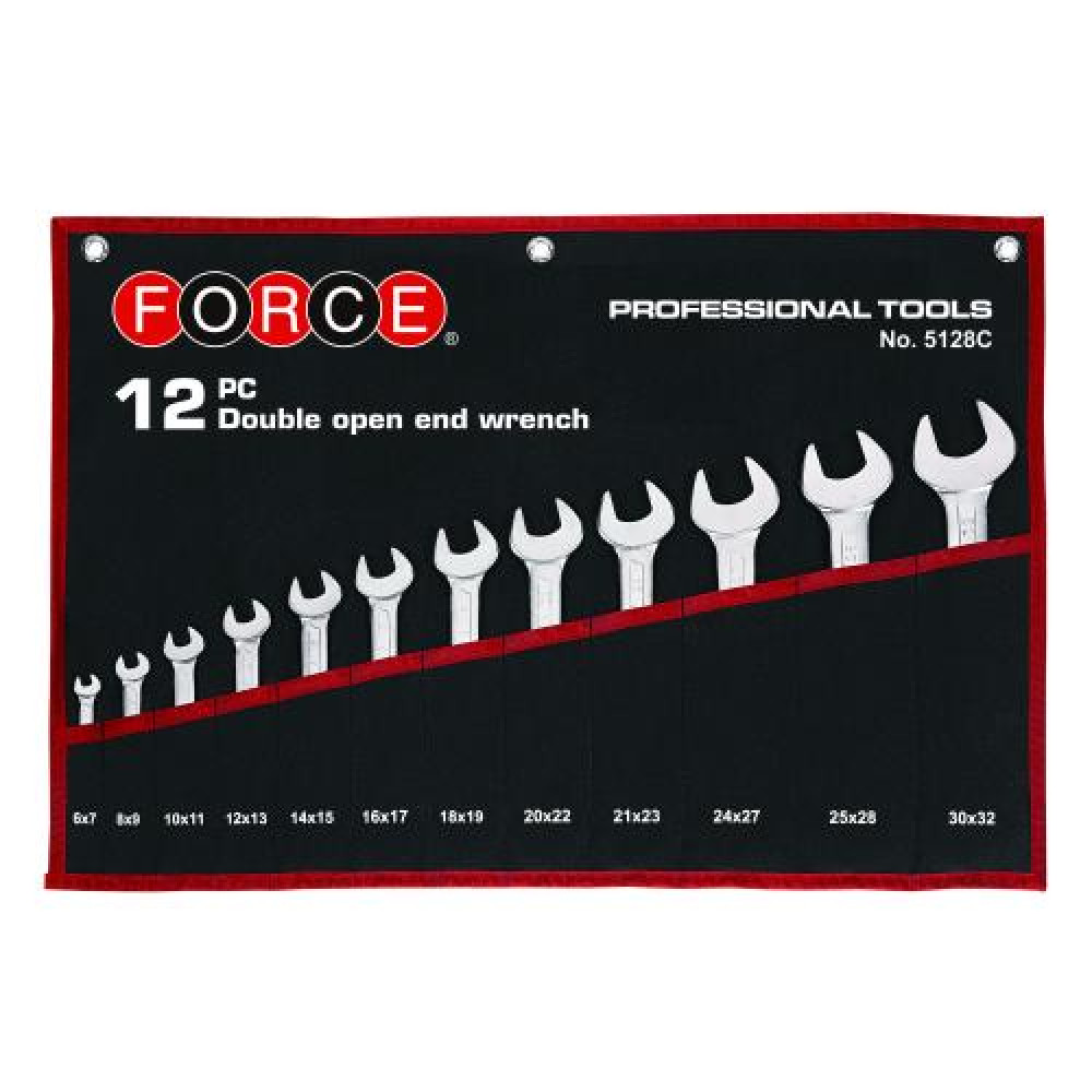 Набор ключей рожковых 12 пр. (6-32 мм) (FORCE 5128C)