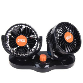 Вентилятор VitOl HX-T304-1 4" 24V 10W двойной две скорости