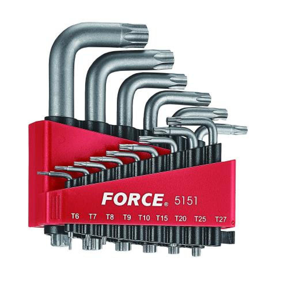 Набор ключей Torx Г-обр. 15 пр. (Т6-Т60) (FORCE 5151)