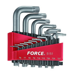 Набор ключей Torx Г-обр. 15 пр. (Т6-Т60) (FORCE 5151)