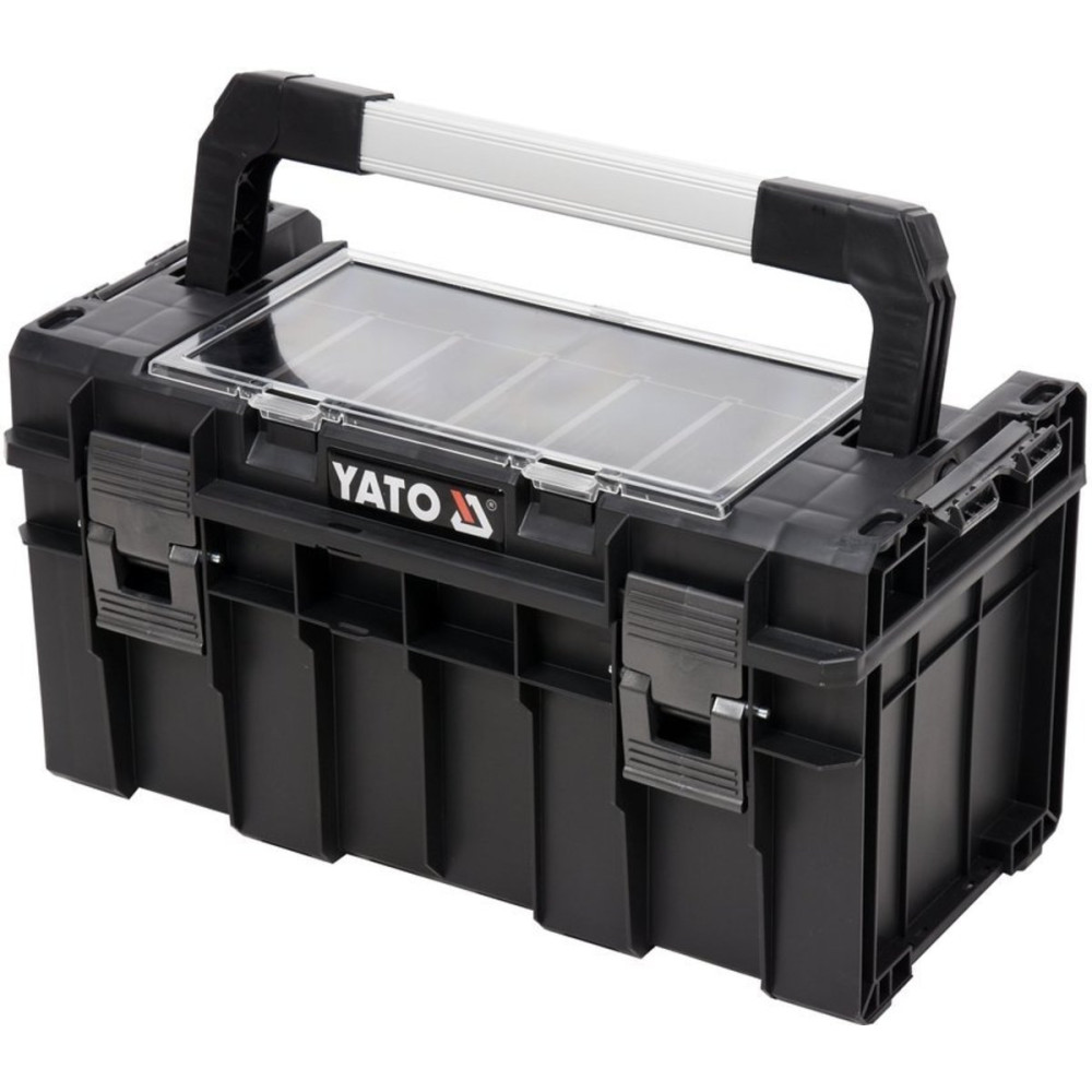 Ящик для інструментів YATO, з органайзером з 5 комірками, 450х260х240 мм, пластиковий корпус [1]