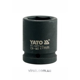 Головка торцева ударна 6-гранна YATO : квадрат 3/4", М= 27 мм, L= 50 мм [16/64]