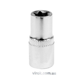 Головка торцева YATO : TORX E7, квадрат 1/4", L= 25 мм. CrV, [24/240/480]