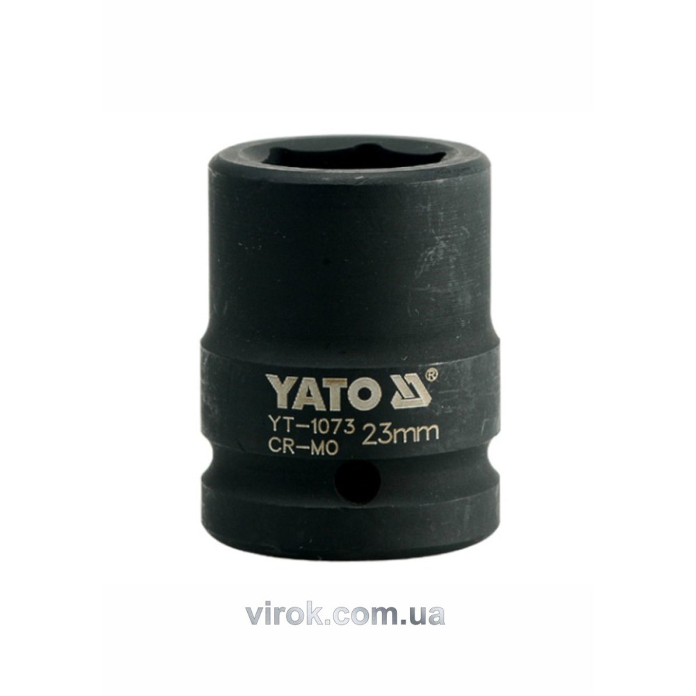 Головка торцева ударна 6-гранна YATO : квадрат 3/4", М= 23 мм, L= 50 мм [16/64]