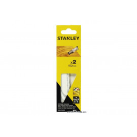 Полотна для шаблевої пили по дереву і ПВХ STANLEY FATMAX  HCS; l= 152 мм, 2 шт.