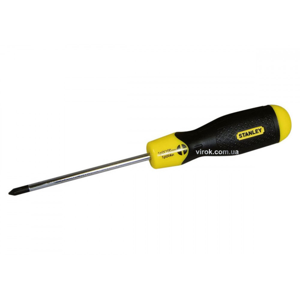 Викрутка хрестова STANLEY "Cushion Grip" : "Philips" PH0 х 60 мм