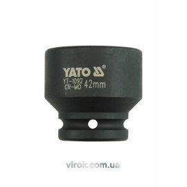 Головка торцева ударна 6-гранна YATO : квадрат 3/4", М= 42 мм, L= 57 мм [4/16]