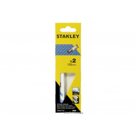 Полотна для шаблевої пили по металу STANLEY HSS; l= 152 мм, тип U, 2 шт.