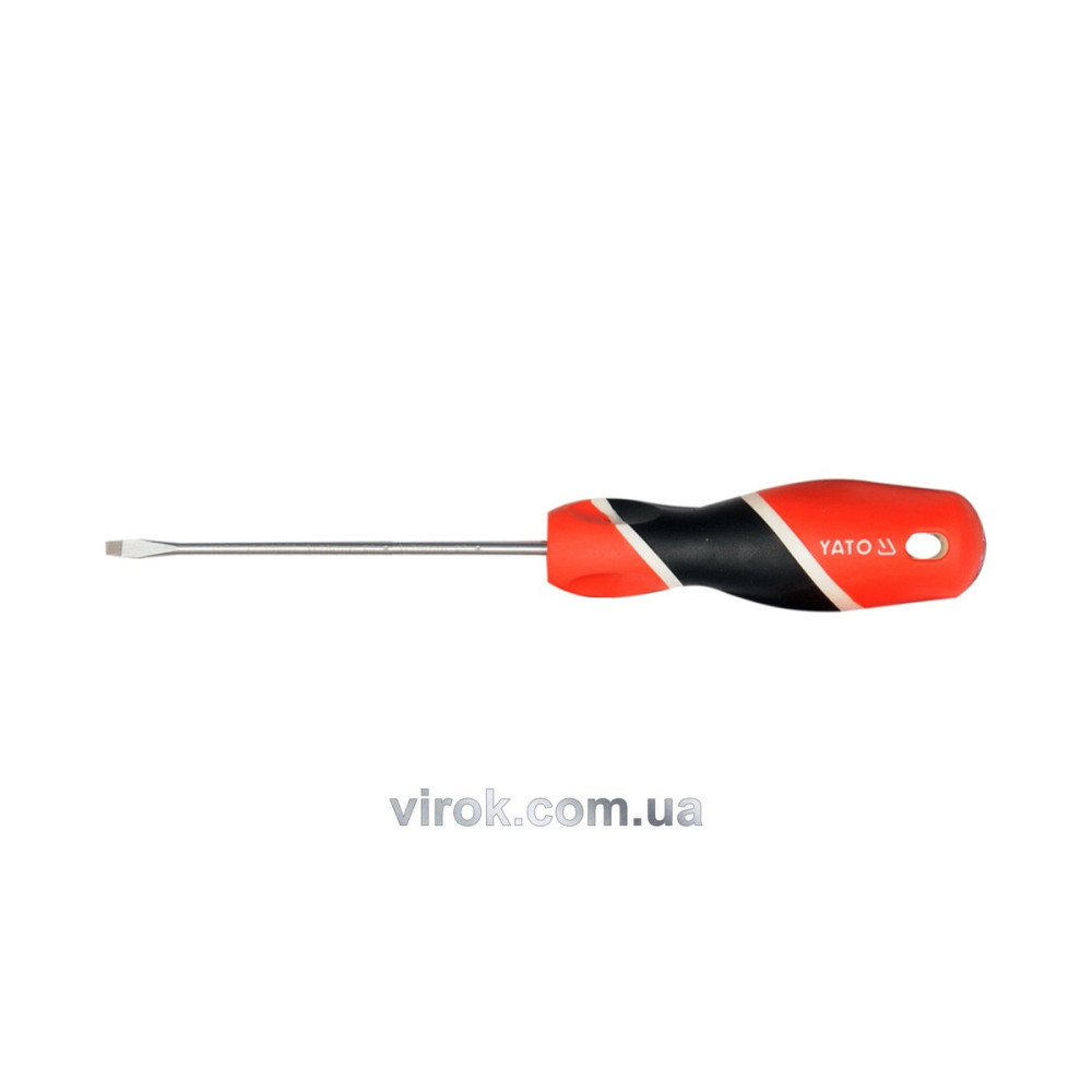 Викрутка плоска YATO : шліц SL3 х 150 мм [12/60/240]