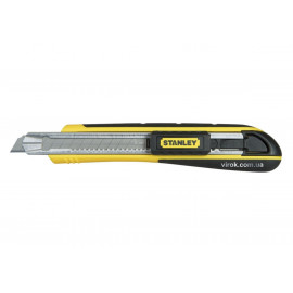 Ніж STANLEY "FatMax" Cartridge з висувним лезом з відломними сегментами : M= 9 мм, L= 138 мм.