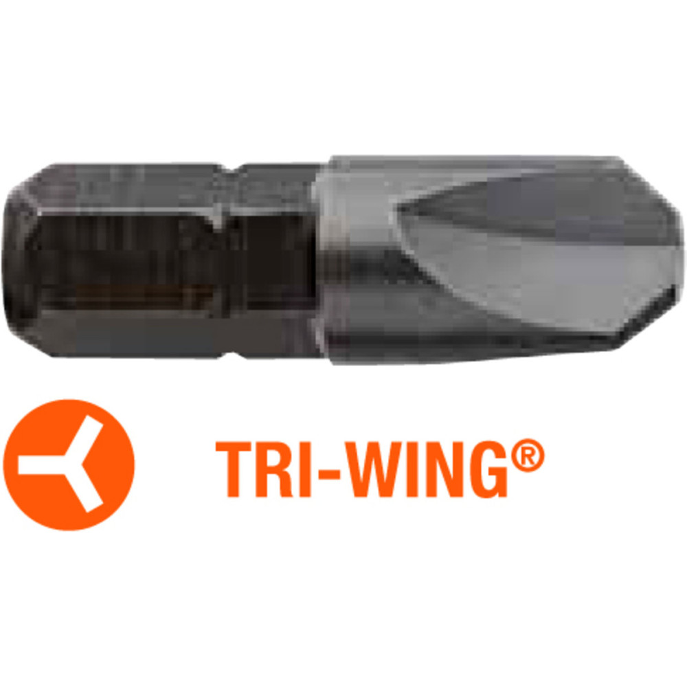 Насадка викруткова USH Industry : TRI-WING TW3 x 25 мм, Уп. 5 шт.