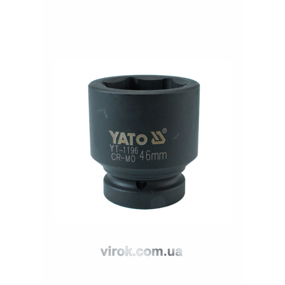 Головка торцева ударна 6-гранна YATO : квадрат 1", М= 46 мм, L= 73 мм [3/12]