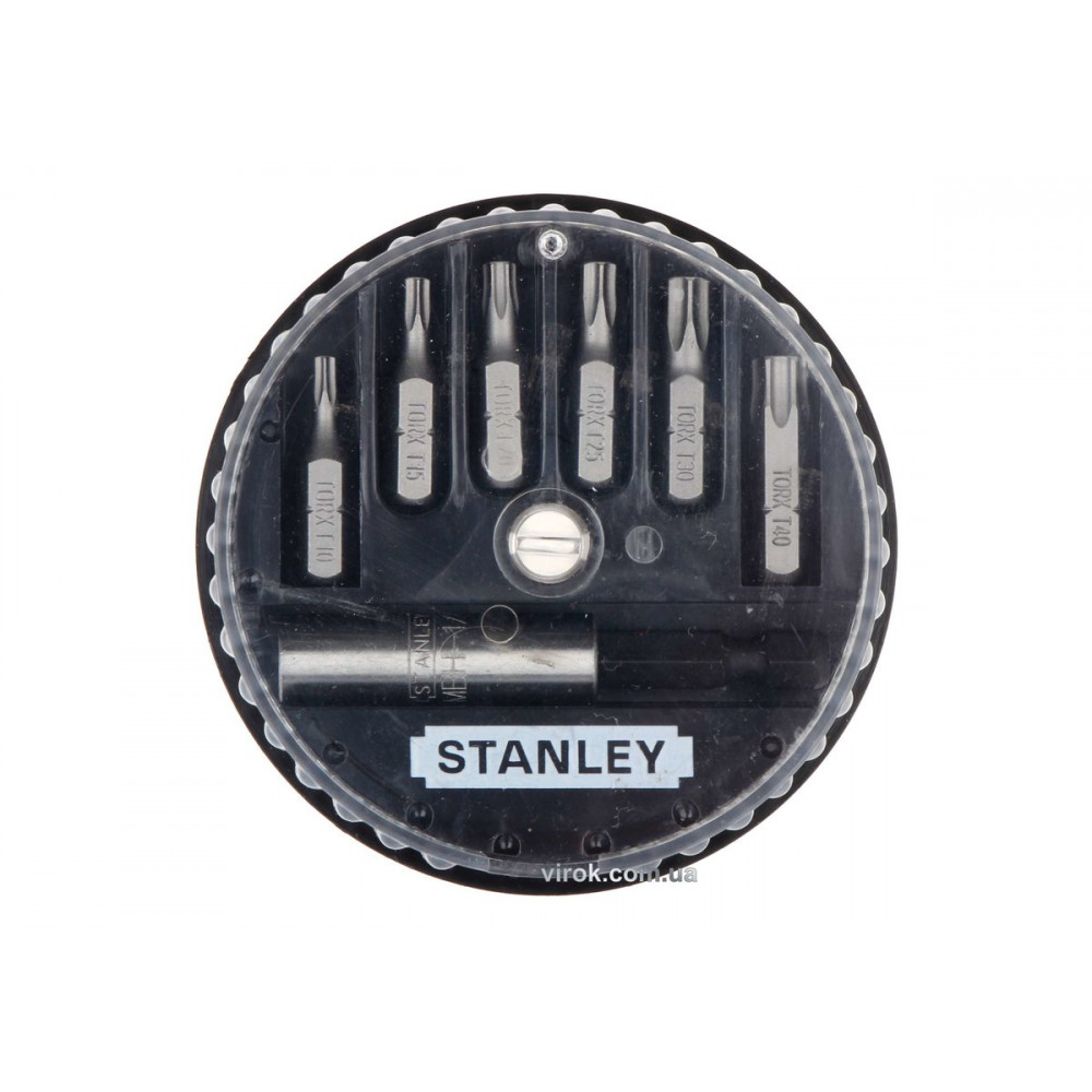 Набір насадок викруткових STANLEY : 1/4", TORX, магнітний тримач, 7 шт