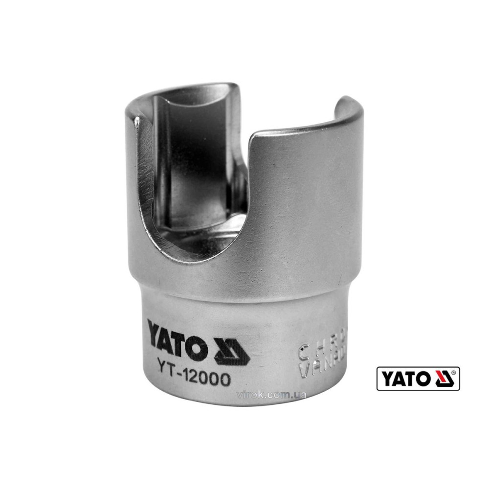 Головка торцева до паливного фільтра YATO : квадрат- 1/2", М27 мм,  Cr-V [20/40]
