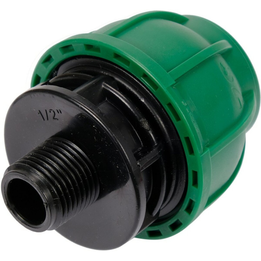 Муфта до водяних пластикових труб з зовн. різьбою 32 мм- 1/2" FLO поліпропіленова, для тиску 1 MPa