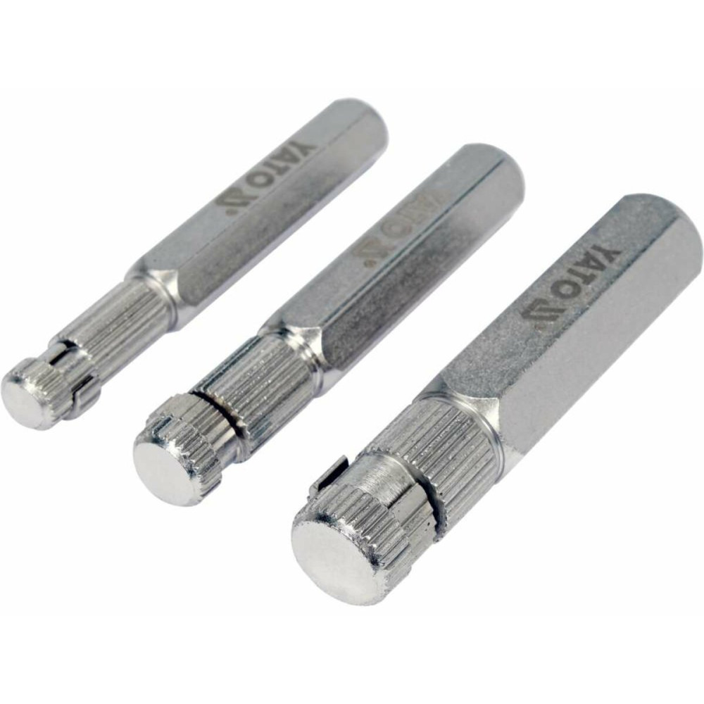 Знаряддя для викручування ніпелів YATO 3/8", 1/2", 3/4", 3 елем. [6/24]