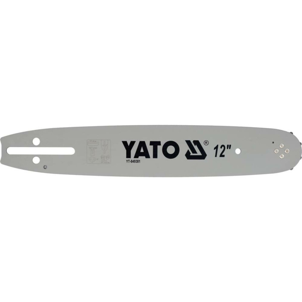 Шина для пили YATO l= 12"/ 30 см (45 ланок)3/8" (9,52 мм) .Т-0,05" (1,3 мм)---YT-849495 [20]