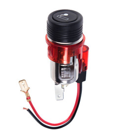 Прикуриватель с подсветкой  в планку 24V RED