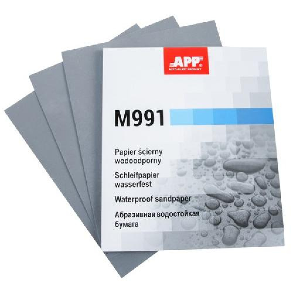 APP Наждачная бумага водостойкая 230mm x 280mm P_400 (50 шт) Matador