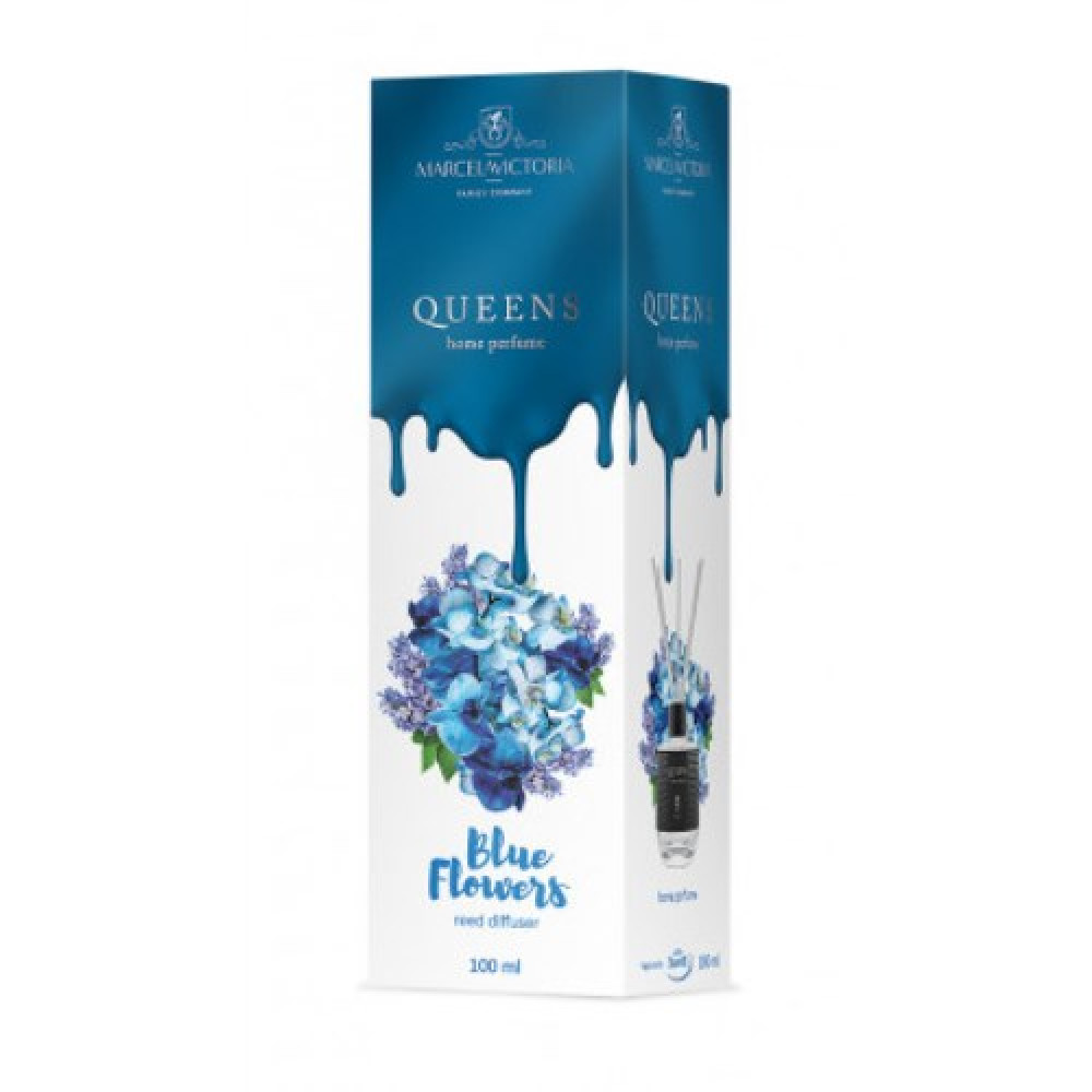 Ароматизатор жидкий для дома/офиса Tasotti "Car&Home" QUEENS White 100ml Blue Flowers