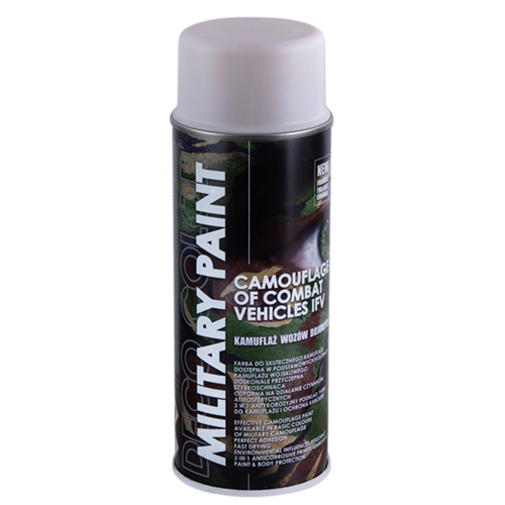 Deco Color Краска аэроз. 400ml Military Paint/flat white/плоский белый (RAL9010/59356)