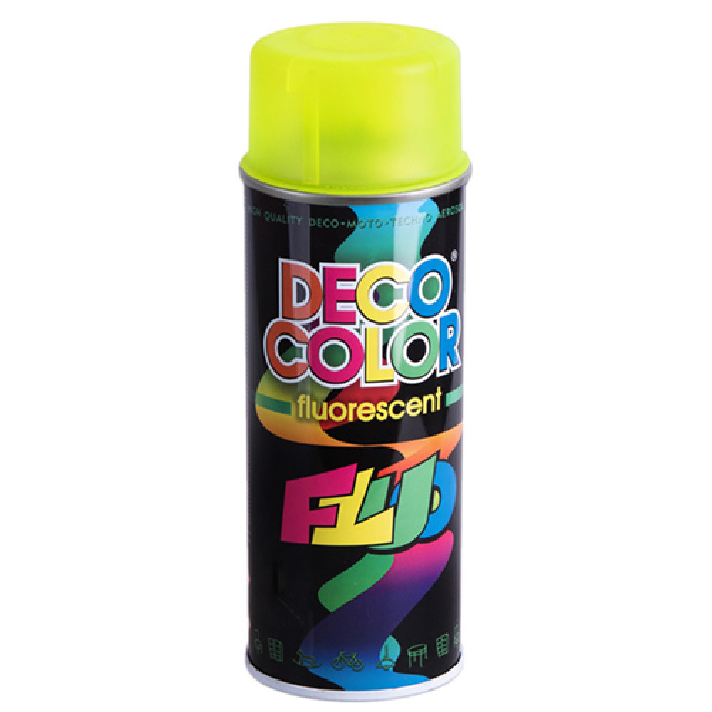 Deco Color Краска аэроз. 400ml Decoration флуоресцентная/желтый (68337)