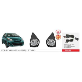Фары доп.модель Toyota Yaris 2014-17/TY-645A/H11-12V55W/эл.проводка