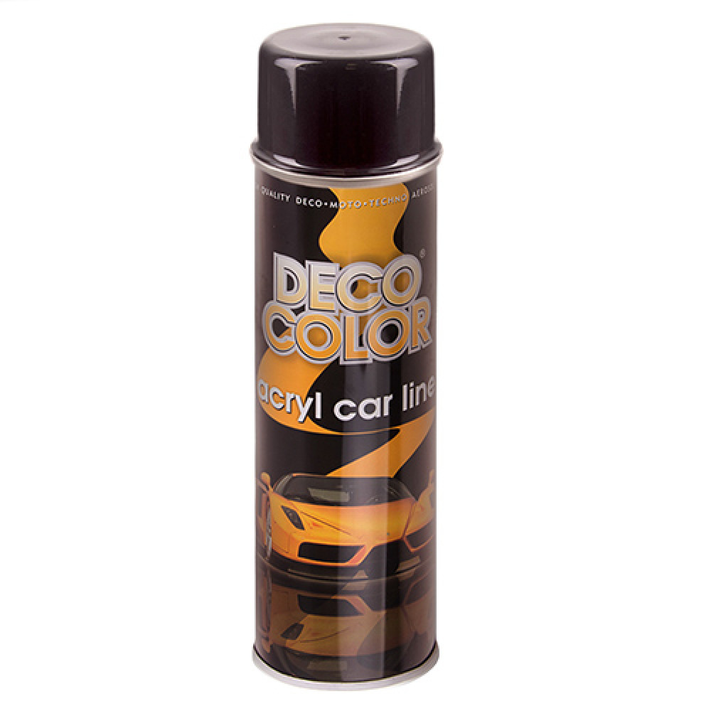 Deco Color Краска аэроз. акриловая 500ml /черный блеск (67084/68496)