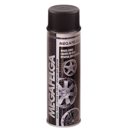 Deco Color Краска аэроз. 500ml Megafelga/для дисков чёрный сатин (67078/68521)