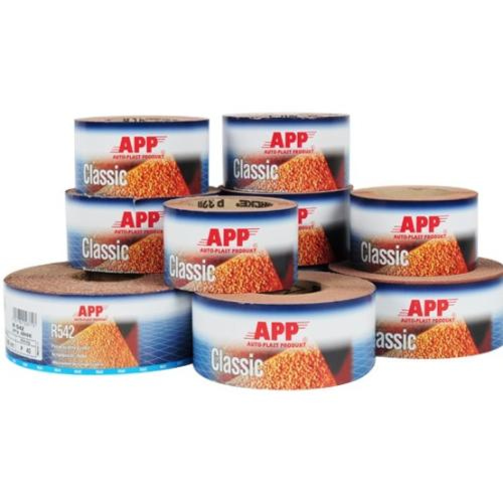 APP Наждачная бумага в рулоне водостойкая R115 115мм х 25м P240, Ersta, коричневый