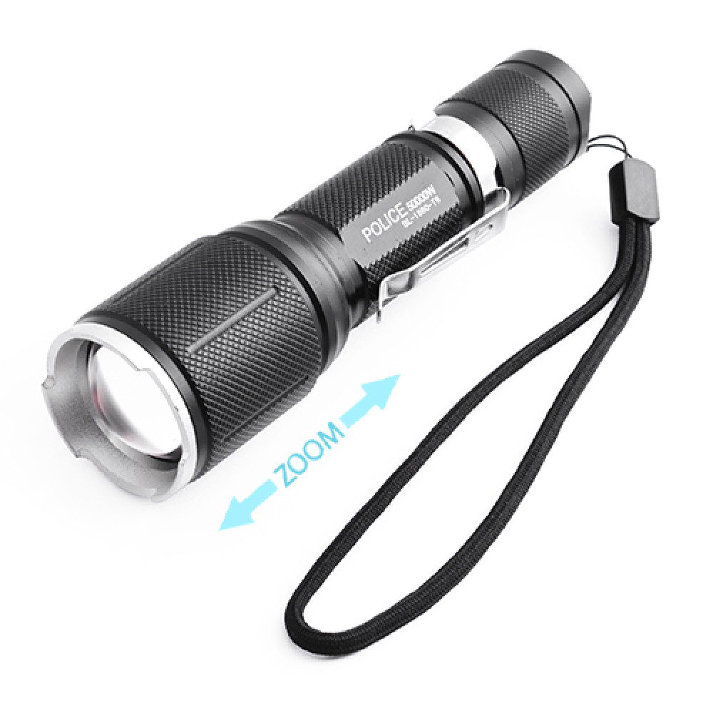 Фонарь  диодный Police BL-1860-T6, 1x18650, ЗУ 220V/12V, zoom, BOX