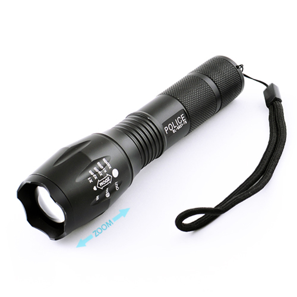 Фонарь  диодный Police BL-1831-T6, 1х18650/3хААА, ЗУ 220V/12V, zoom, BOX