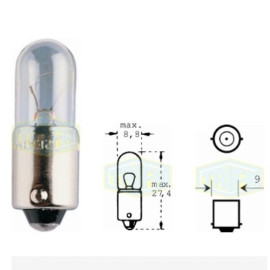 Лампа автомобильная индикаторная лампа Trifa 12V 4,0W BA 9s (00121)