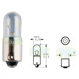 Лампа автомобильная  индикаторная лампа Trifa 24V 4,0W T4W BA 9s (01122)