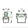 Лампа автомобильная Miniwatt галогеновая лампа 12V 5W B10d (01602)