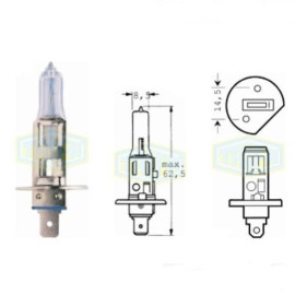 Лампа автомобильная  Галогенная лампа для фары Trifa H1 12V 130W (01636)