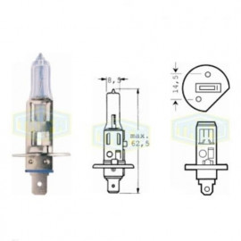 Лампа автомобильная  Галогенная лампа для фары Trifa H1 12V 55W (1657)