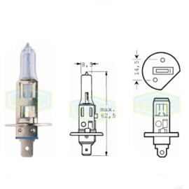 Лампа автомобильная  Галогенная лампа для фары Trifa H1 12V 55W PRIME (51655)