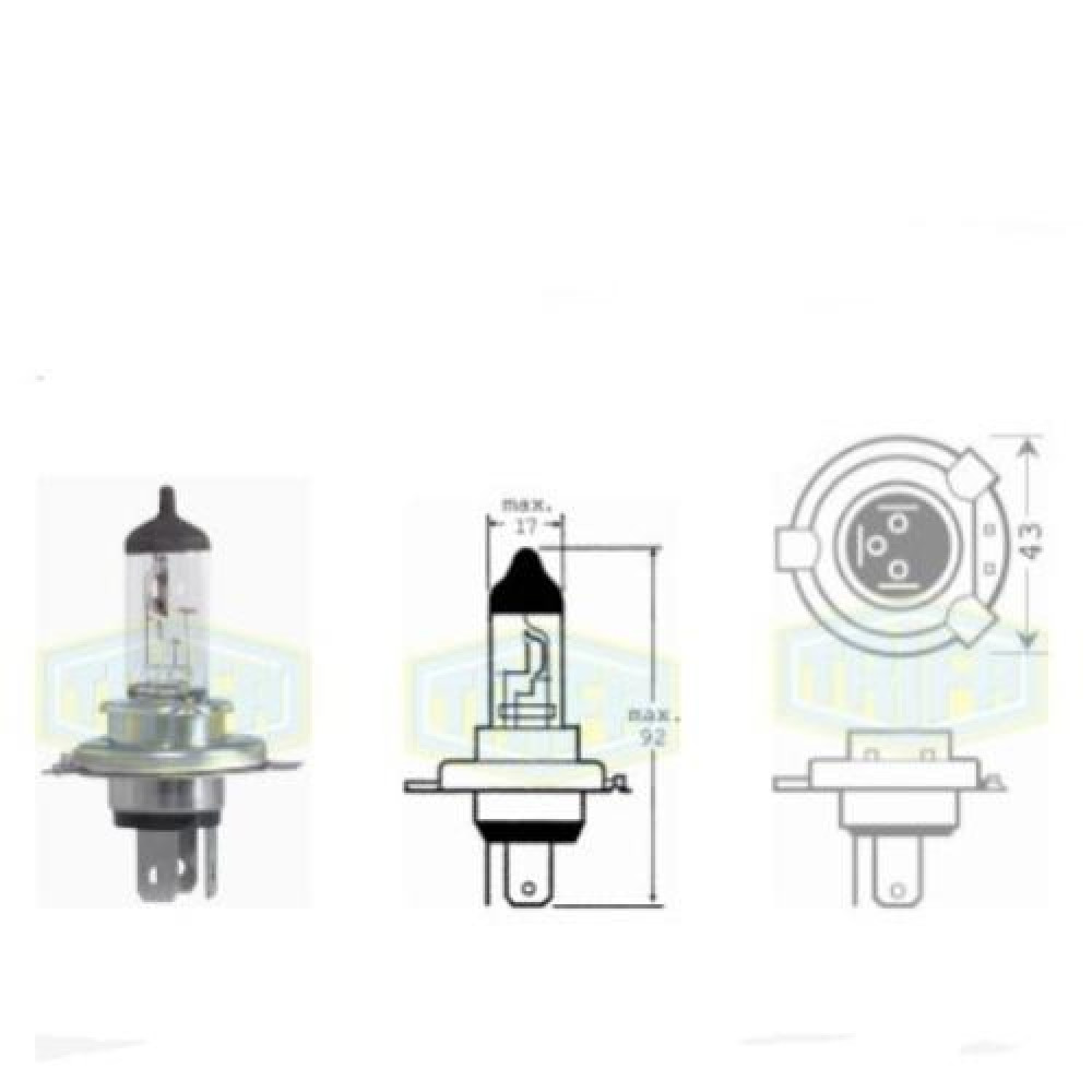 Лампа автомобильная  Галогенная лампа для фары Trifa H2 16 35/35W (1650)