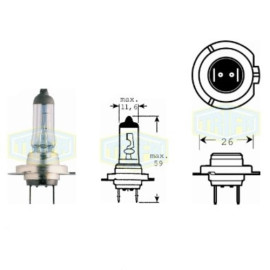 Лампа автомобильная  Галогенная лампа для фары Trifa H7 12V 55W Xenon blue (61607)