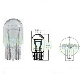 Лампа автомобильная с клиновидним цоколем Trifa 12V 21/5W W3x16q (01791)