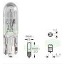 Лампа автомобильная с клиновидним цоколем Trifa 24-30V 1W W 2x4,6d (01701)
